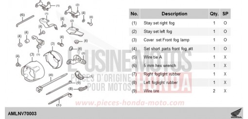KIT,FR FOG ATT CRF1100D3R de 2024